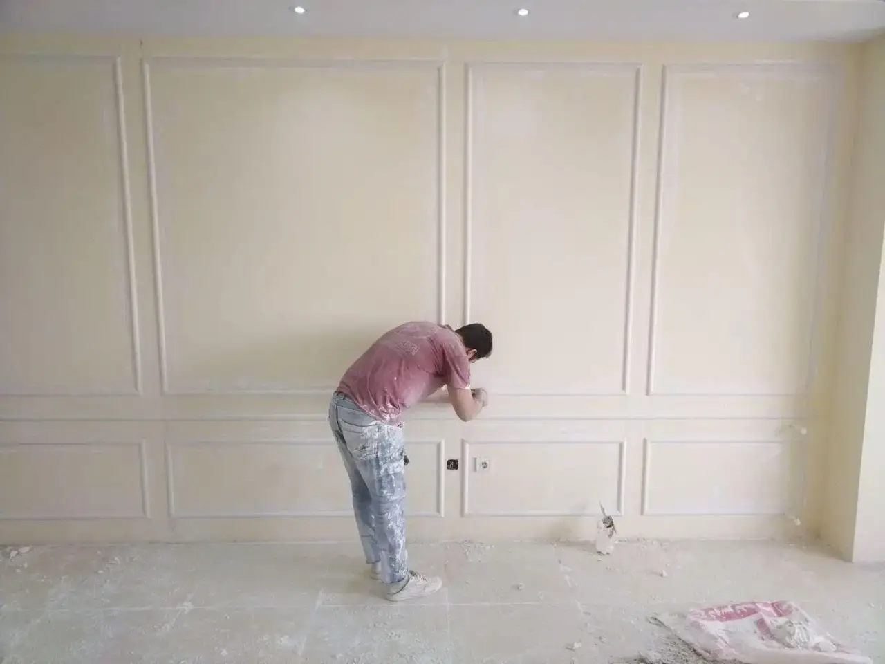 گچکاری گچبری خرده کاری گچکاری حتی نیم متر سفیدکاری