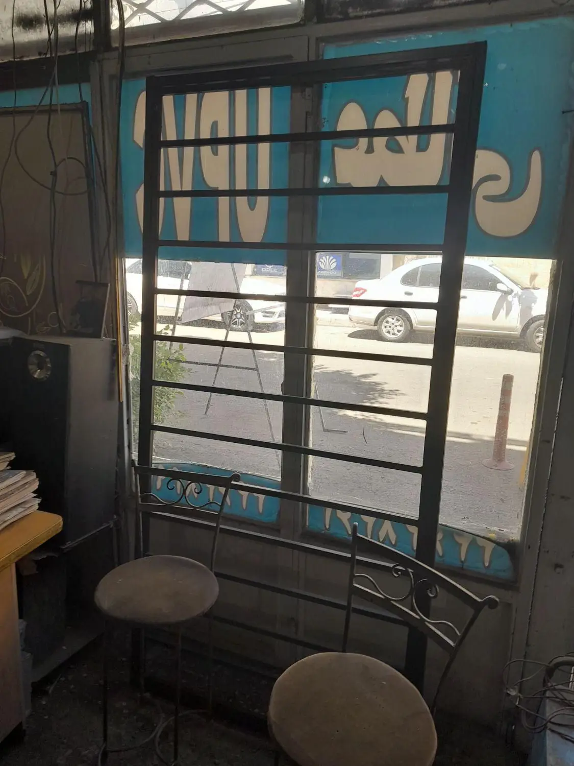 حفاظ درب اکاردونی نرده چهارچوب شاخ گوزنی جوشکار