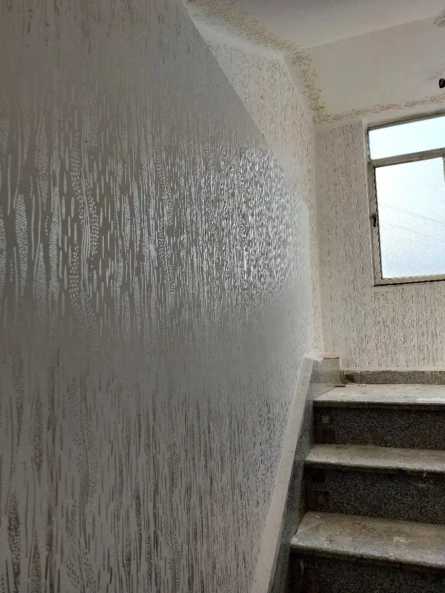 نقاشی ساختمان ساده و طرح کاغذ دیواری