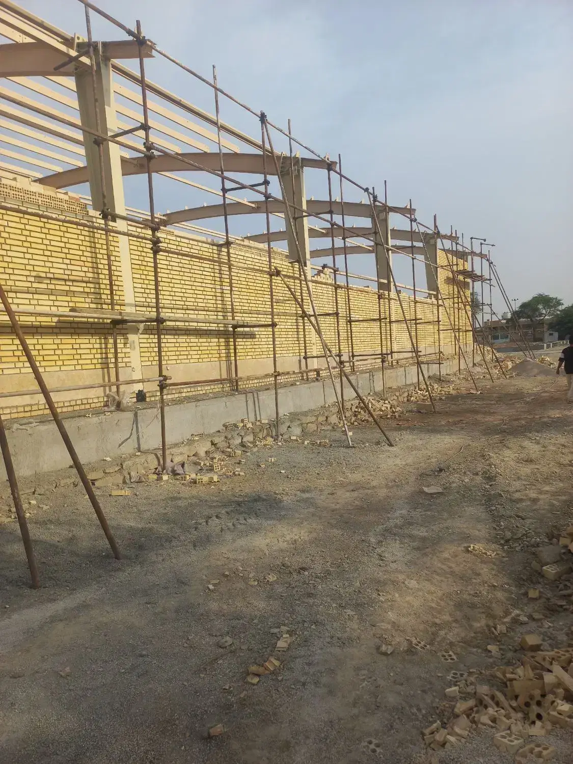 اجرای نمای سوله و ساختمان