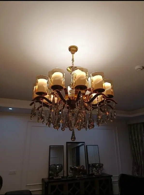 نصاب لوستر / نصب لوستر در تمامی سقف های بدون زنجیر