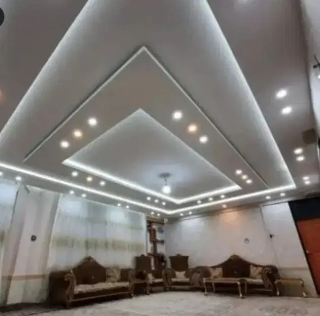 گچکاری طرح جدید بدون نیاز راویز وکناف همراه برق کش