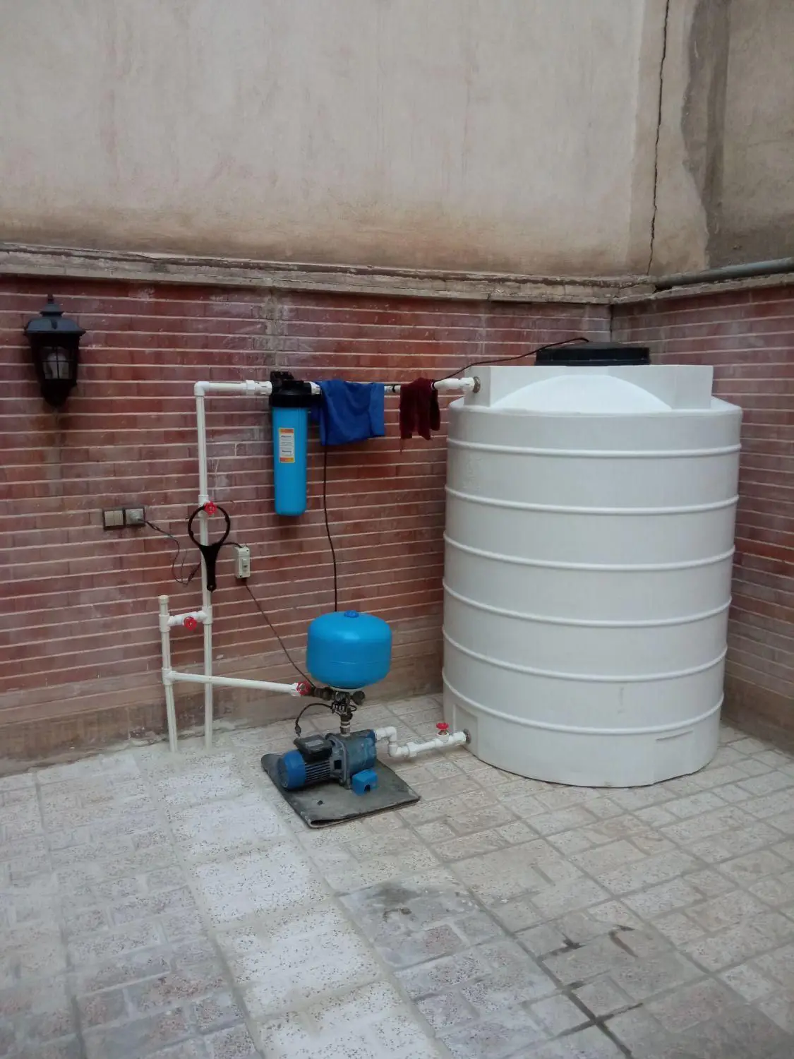 لوله کشی نصب پمپ پکیچ موتور خانه