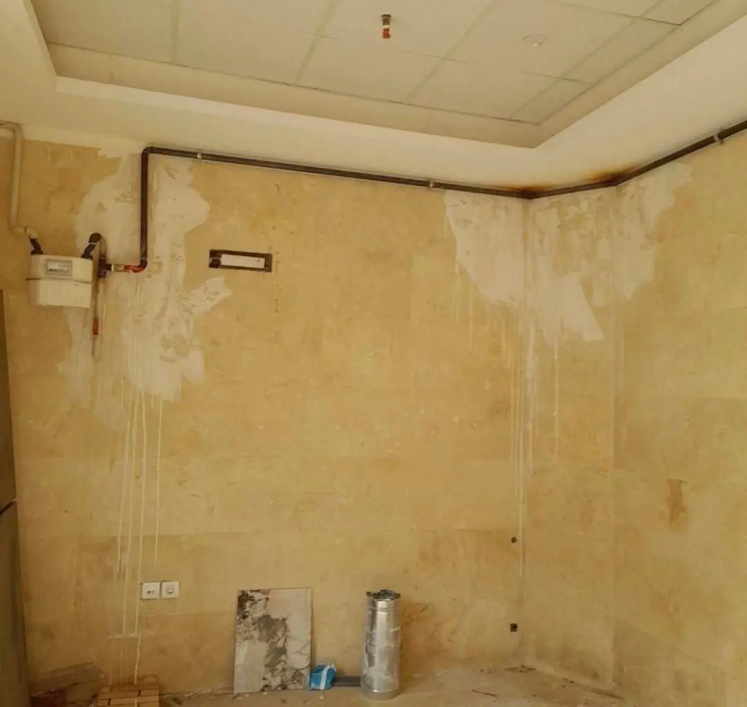 لوله کشی گاز آب فاضلاب پکیج تخریب