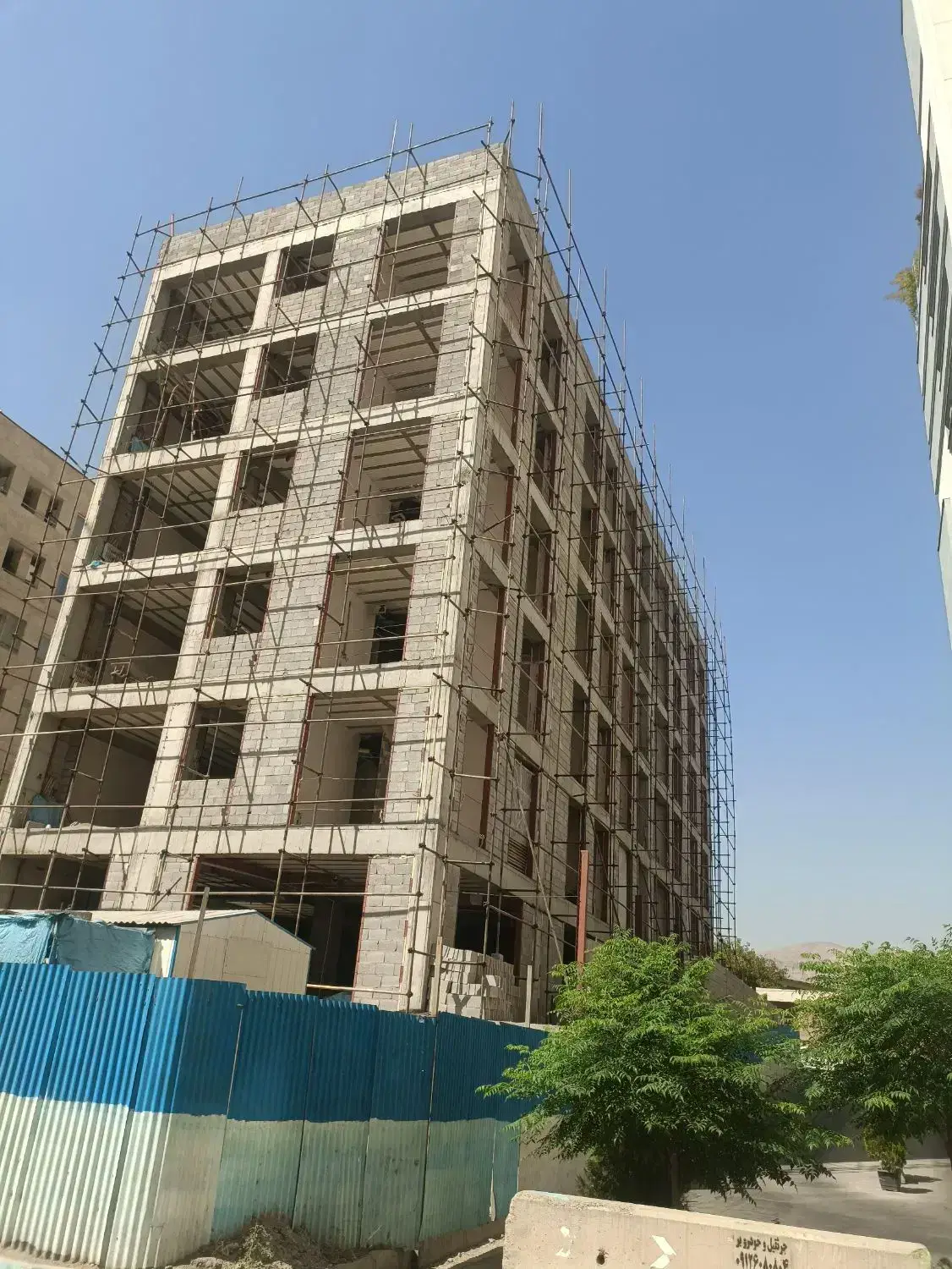 داربست فلزی در تمام نقاط نصب