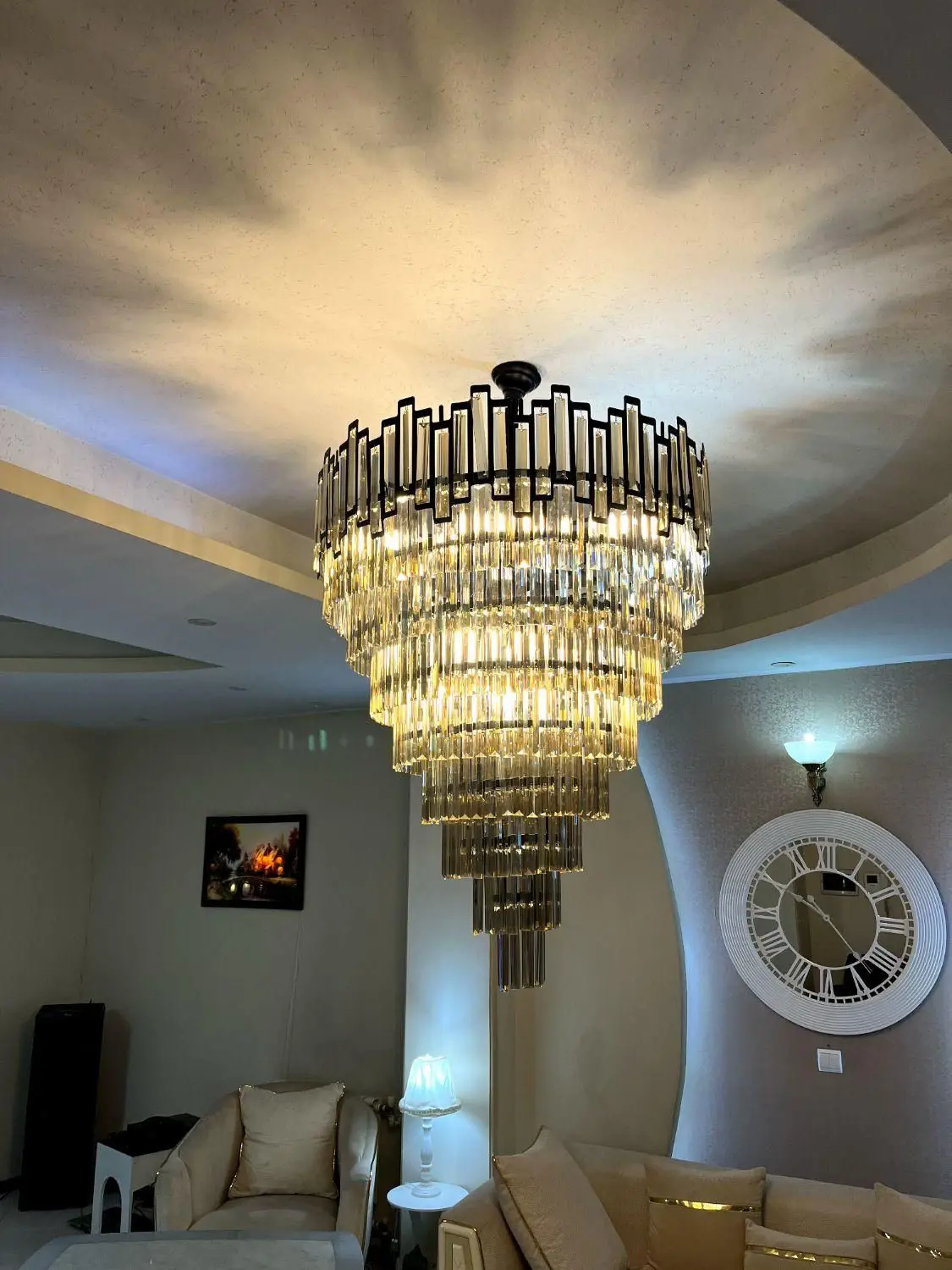 نصاب لوستر / نصب لوستر در تمامی سقف های بدون زنجیر